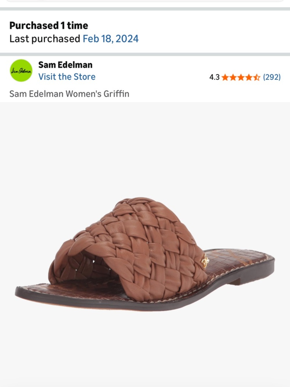 Sam Edelman Braided Slide Mule in Brown